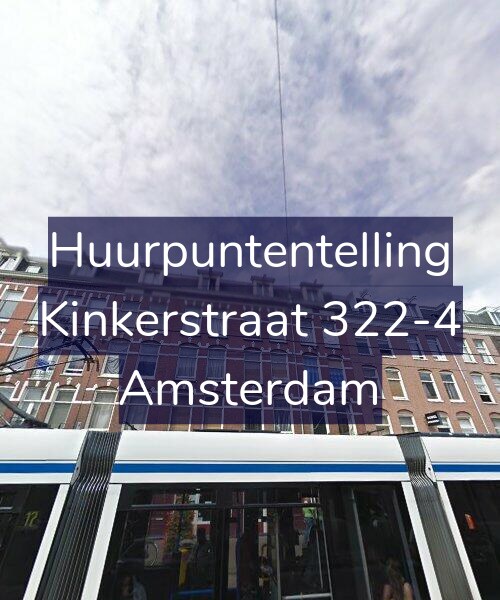 Foto gevel Huurpuntentelling voor Kinkerstraat 322-4, Amsterdam