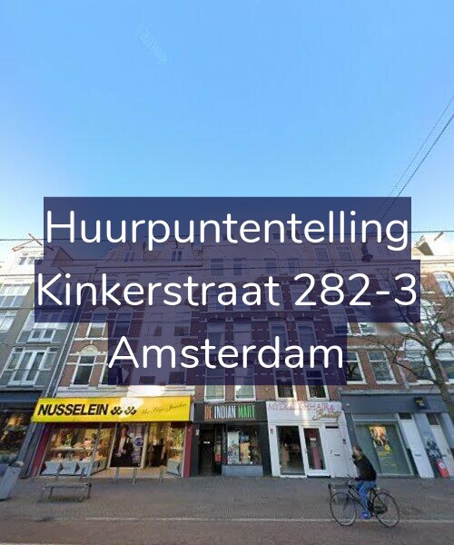 Foto gevel Huurpuntentelling voor Kinkerstraat 282-3, Amsterdam