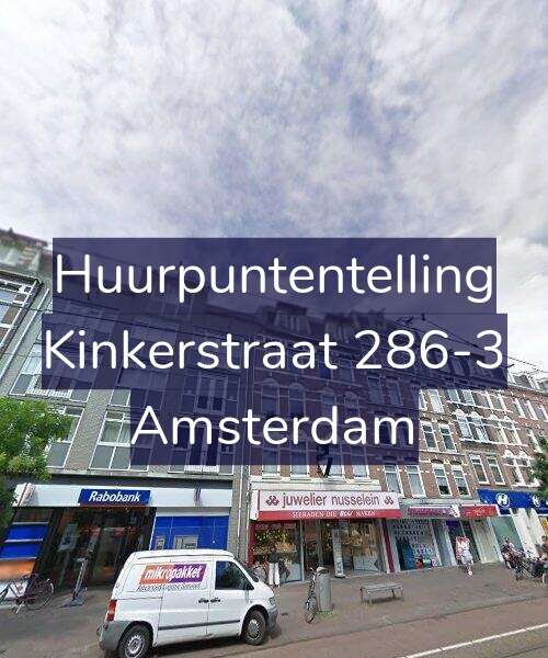 Foto gevel Huurpuntentelling voor Kinkerstraat 286-3, Amsterdam