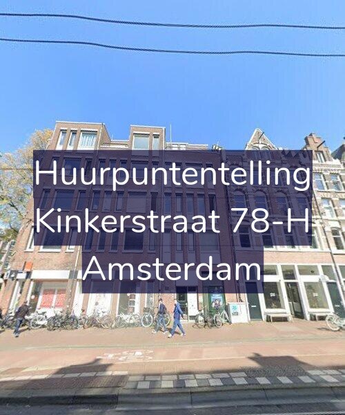 Foto gevel Huurpuntentelling voor Kinkerstraat 78-H, Amsterdam