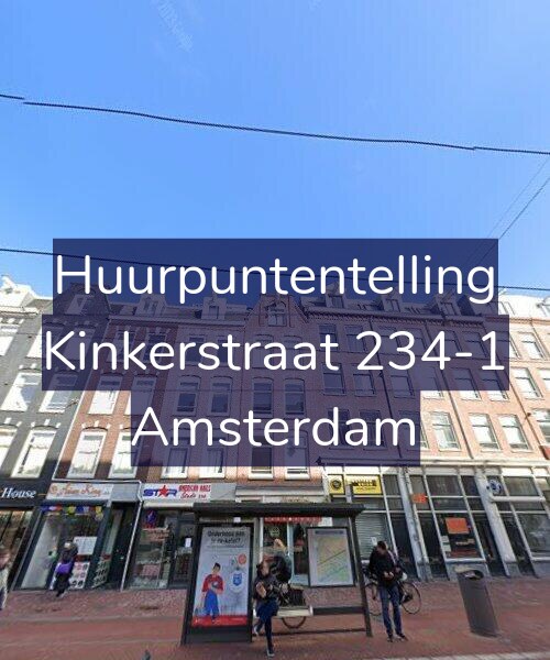 Foto gevel Huurpuntentelling voor Kinkerstraat 234-1, Amsterdam