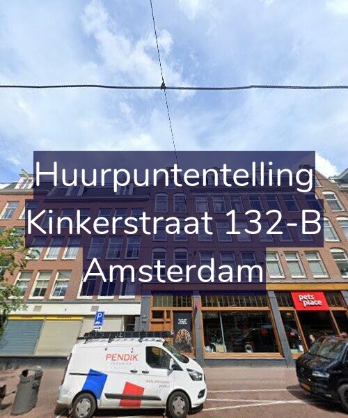 Foto gevel Huurpuntentelling voor Kinkerstraat 132-B, Amsterdam