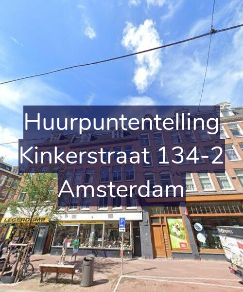 Foto gevel Huurpuntentelling voor Kinkerstraat 134-2, Amsterdam