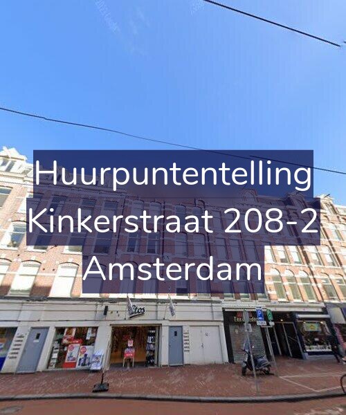 Foto gevel Huurpuntentelling voor Kinkerstraat 208-2, Amsterdam