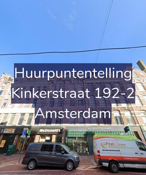 Foto gevel Huurpuntentelling voor Kinkerstraat 192-2, Amsterdam
