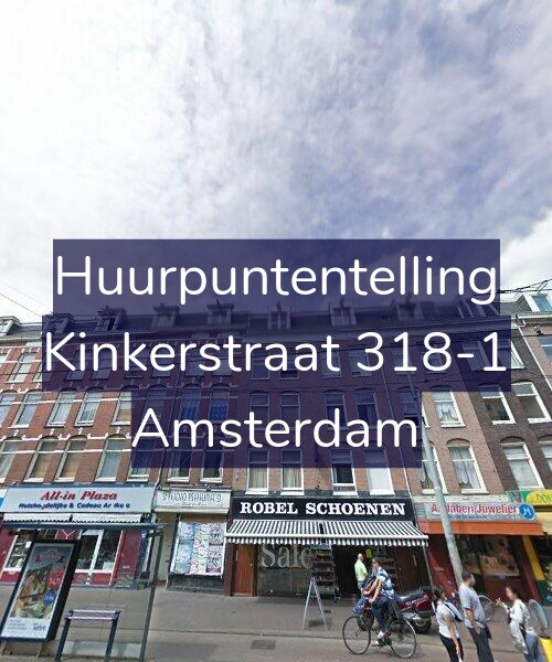Foto gevel Huurpuntentelling voor Kinkerstraat 318-1, Amsterdam