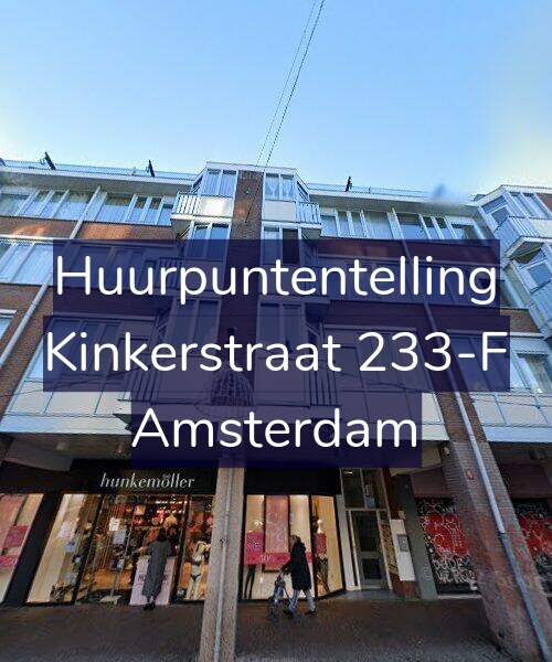 Foto gevel Huurpuntentelling voor Kinkerstraat 233-F, Amsterdam