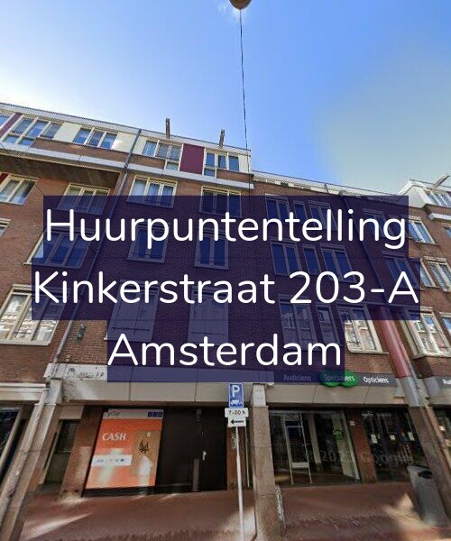 Foto gevel Huurpuntentelling voor Kinkerstraat 203-A, Amsterdam