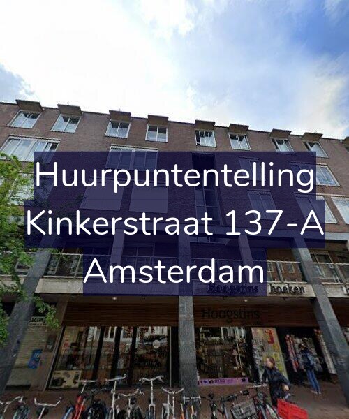 Foto gevel Huurpuntentelling voor Kinkerstraat 137-A, Amsterdam