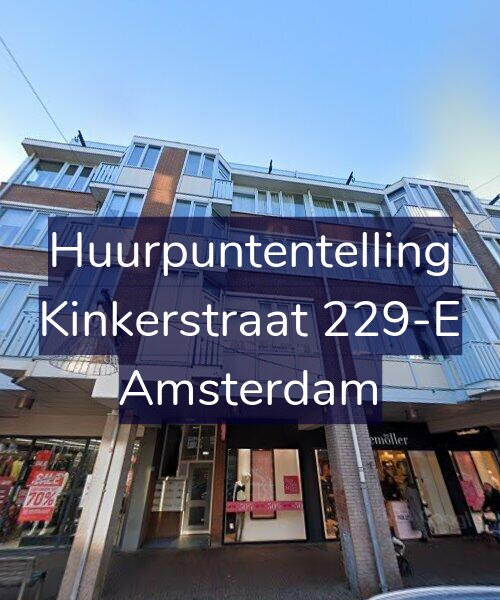 Foto gevel Huurpuntentelling voor Kinkerstraat 229-E, Amsterdam