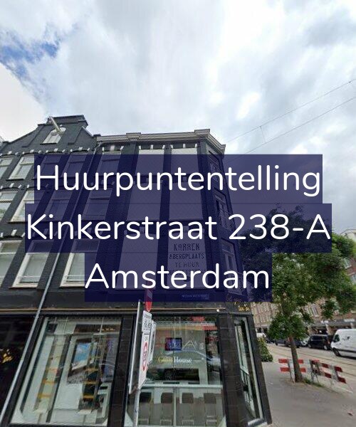 Foto gevel Huurpuntentelling voor Kinkerstraat 238-A, Amsterdam
