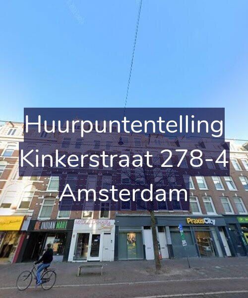 Foto gevel Huurpuntentelling voor Kinkerstraat 278-4, Amsterdam