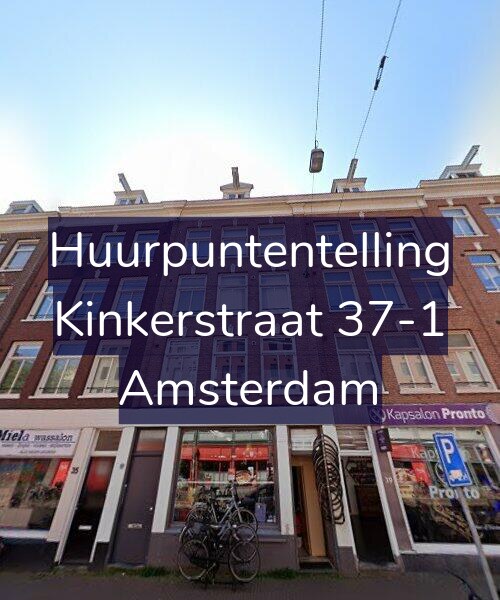 Foto gevel Huurpuntentelling voor Kinkerstraat 37-1, Amsterdam