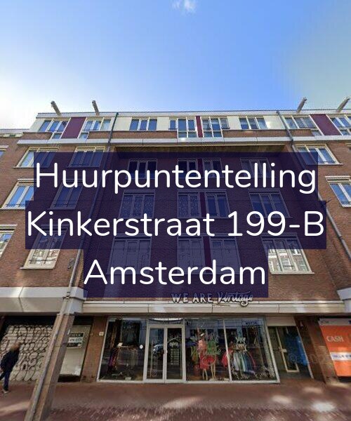 Foto gevel Huurpuntentelling voor Kinkerstraat 199-B, Amsterdam