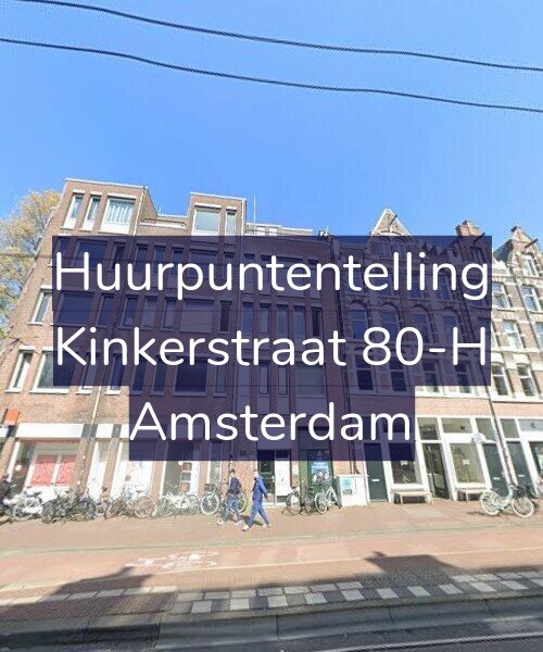 Foto gevel Huurpuntentelling voor Kinkerstraat 80-H, Amsterdam