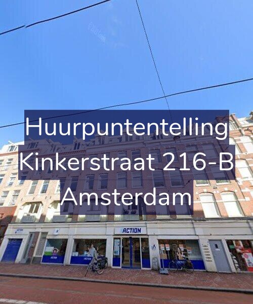 Foto gevel Huurpuntentelling voor Kinkerstraat 216-B, Amsterdam