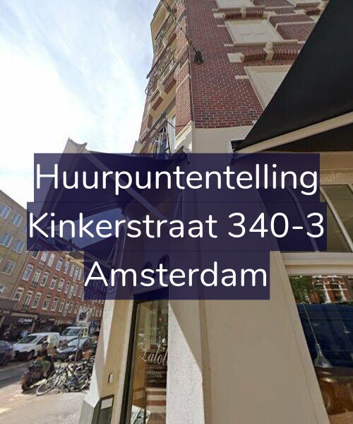 Foto gevel Huurpuntentelling voor Kinkerstraat 340-3, Amsterdam