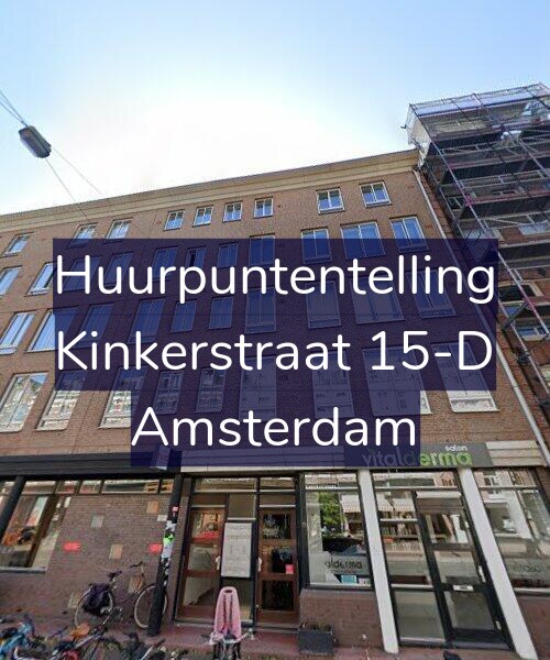 Foto gevel Huurpuntentelling voor Kinkerstraat 15-D, Amsterdam