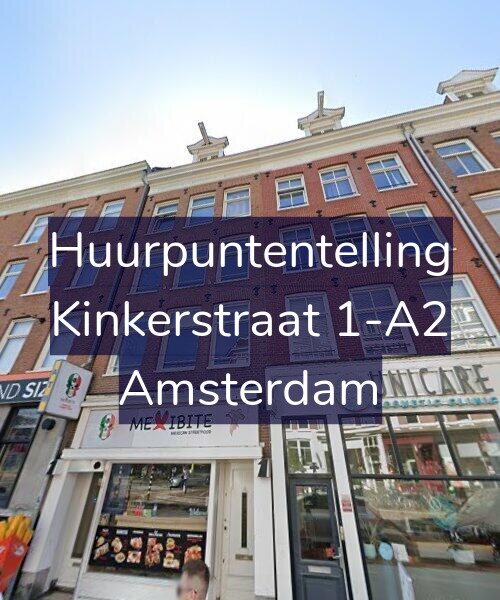 Foto gevel Huurpuntentelling voor Kinkerstraat 1-A2, Amsterdam