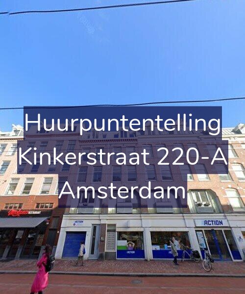 Foto gevel Huurpuntentelling voor Kinkerstraat 220-A, Amsterdam
