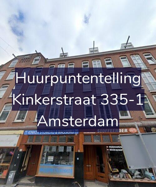 Foto gevel Huurpuntentelling voor Kinkerstraat 335-1, Amsterdam