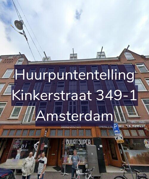 Foto gevel Huurpuntentelling voor Kinkerstraat 349-1, Amsterdam