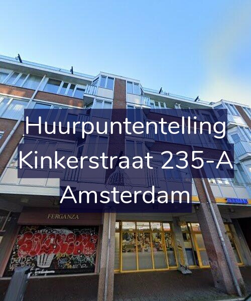 Foto gevel Huurpuntentelling voor Kinkerstraat 235-A, Amsterdam