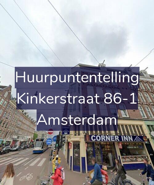 Foto gevel Huurpuntentelling voor Kinkerstraat 86-1, Amsterdam