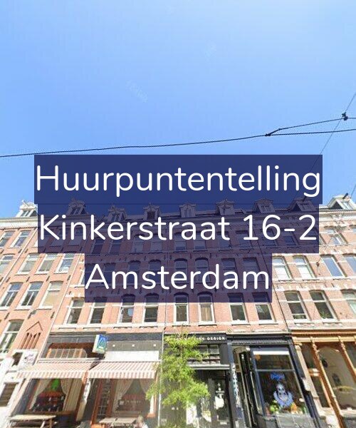 Foto gevel Huurpuntentelling voor Kinkerstraat 16-2, Amsterdam