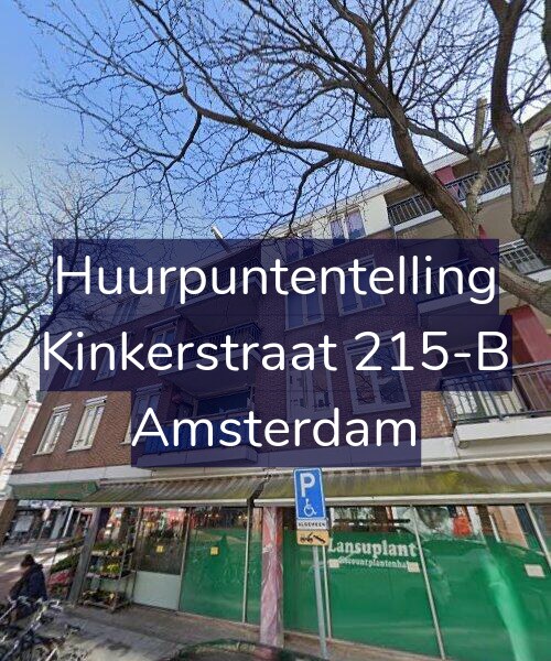 Foto gevel Huurpuntentelling voor Kinkerstraat 215-B, Amsterdam