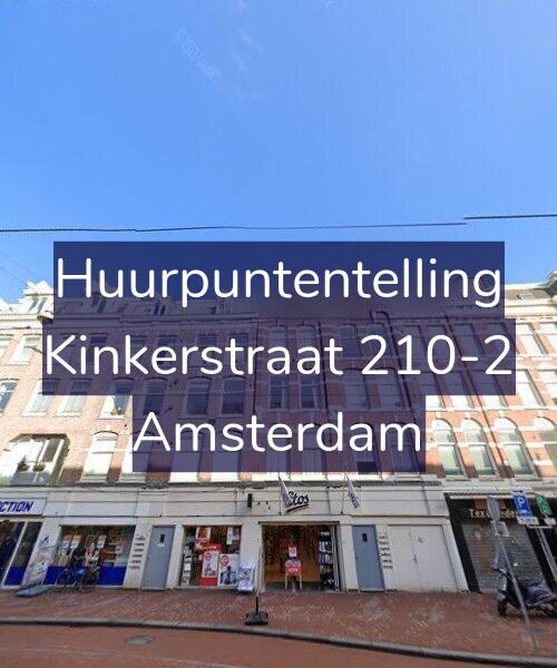Foto gevel Huurpuntentelling voor Kinkerstraat 210-2, Amsterdam