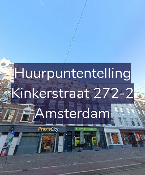 Foto gevel Huurpuntentelling voor Kinkerstraat 272-2, Amsterdam