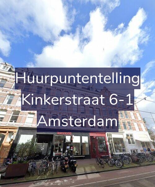 Foto gevel Huurpuntentelling voor Kinkerstraat 6-1, Amsterdam