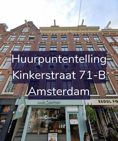 Foto gevel Huurpuntentelling voor Kinkerstraat 71-B, Amsterdam