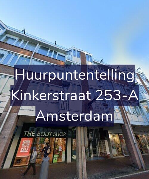 Foto gevel Huurpuntentelling voor Kinkerstraat 253-A, Amsterdam