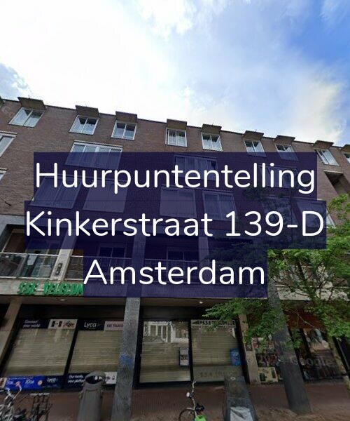Foto gevel Huurpuntentelling voor Kinkerstraat 139-D, Amsterdam