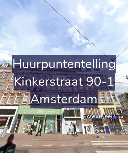 Foto gevel Huurpuntentelling voor Kinkerstraat 90-1, Amsterdam