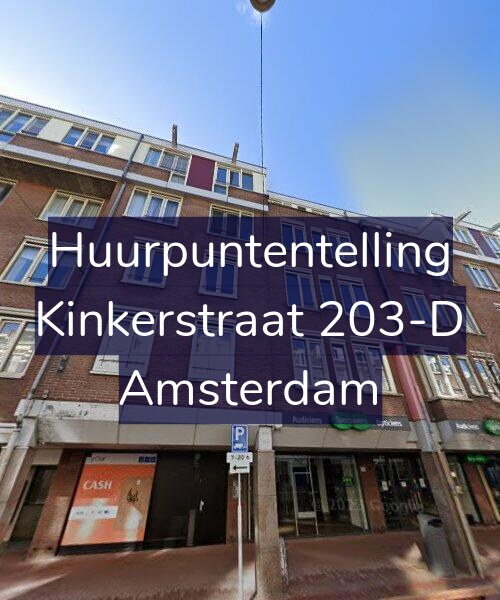 Foto gevel Huurpuntentelling voor Kinkerstraat 203-D, Amsterdam