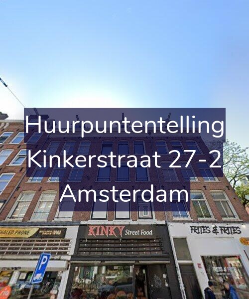 Foto gevel Huurpuntentelling voor Kinkerstraat 27-2, Amsterdam