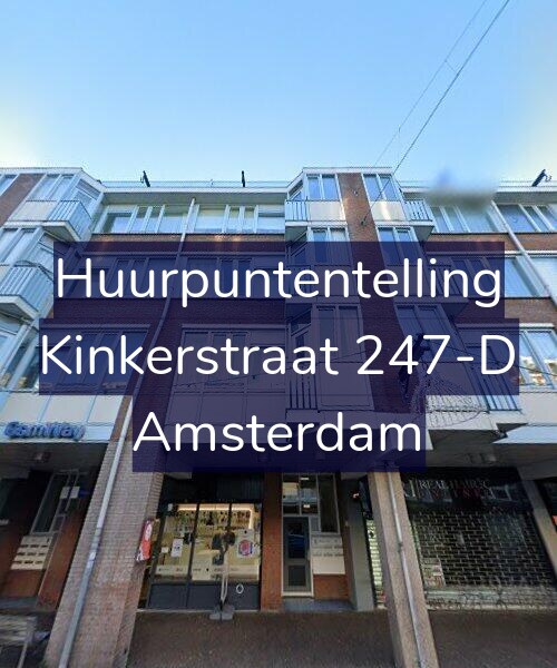 Foto gevel Huurpuntentelling voor Kinkerstraat 247-D, Amsterdam