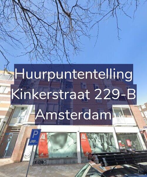 Foto gevel Huurpuntentelling voor Kinkerstraat 229-B, Amsterdam