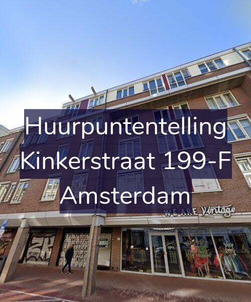Foto gevel Huurpuntentelling voor Kinkerstraat 199-F, Amsterdam