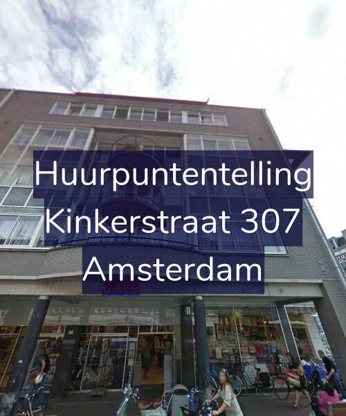 Foto gevel Huurpuntentelling voor Kinkerstraat 307, Amsterdam