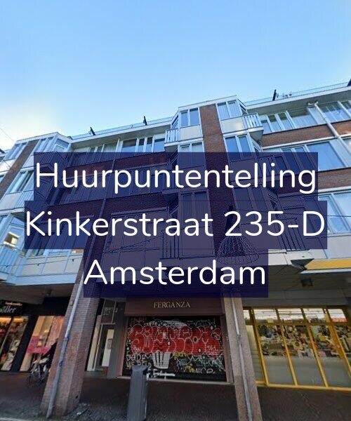 Foto gevel Huurpuntentelling voor Kinkerstraat 235-D, Amsterdam