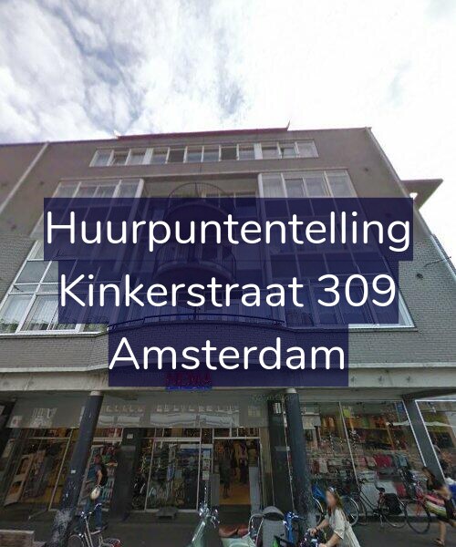 Foto gevel Huurpuntentelling voor Kinkerstraat 309, Amsterdam