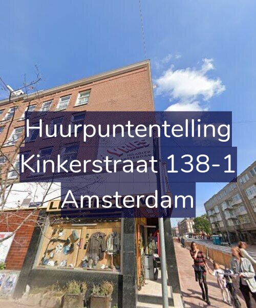 Foto gevel Huurpuntentelling voor Kinkerstraat 138-1, Amsterdam