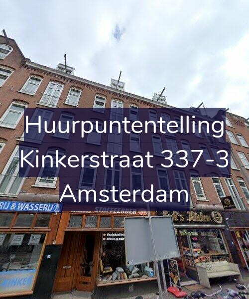 Foto gevel Huurpuntentelling voor Kinkerstraat 337-3, Amsterdam