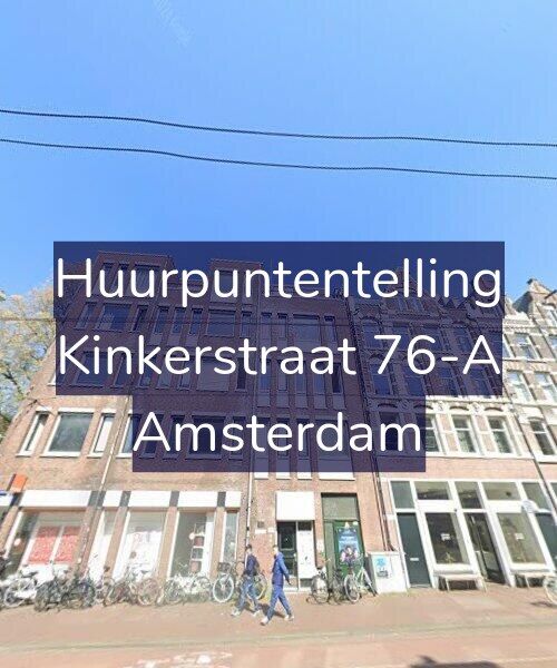Foto gevel Huurpuntentelling voor Kinkerstraat 76-A, Amsterdam