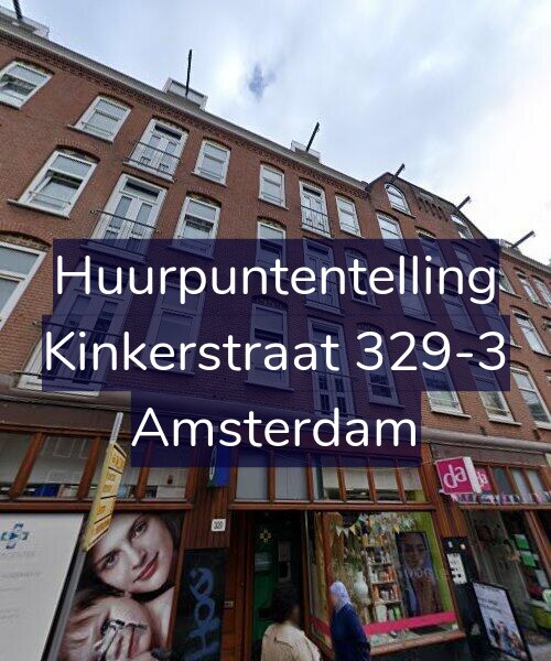 Foto gevel Huurpuntentelling voor Kinkerstraat 329-3, Amsterdam