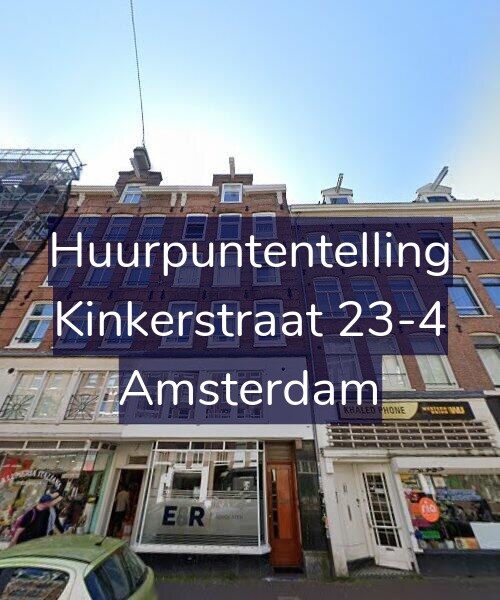 Foto gevel Huurpuntentelling voor Kinkerstraat 23-4, Amsterdam